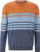 Babista heren Trui - 68/70 - blauw - Katoen - Ronde hals - Lange mouw - Regular Fit - Gestreept