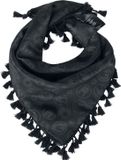 EMP Special Collection Zwarte Sjaal met Paisley Print - Polyester - Dames