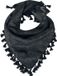 EMP Special Collection Zwarte Sjaal met Paisley Print - Polyester - Dames