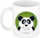Panda mok - gekleurd - keramiek - 300 ml - kinder beker panda