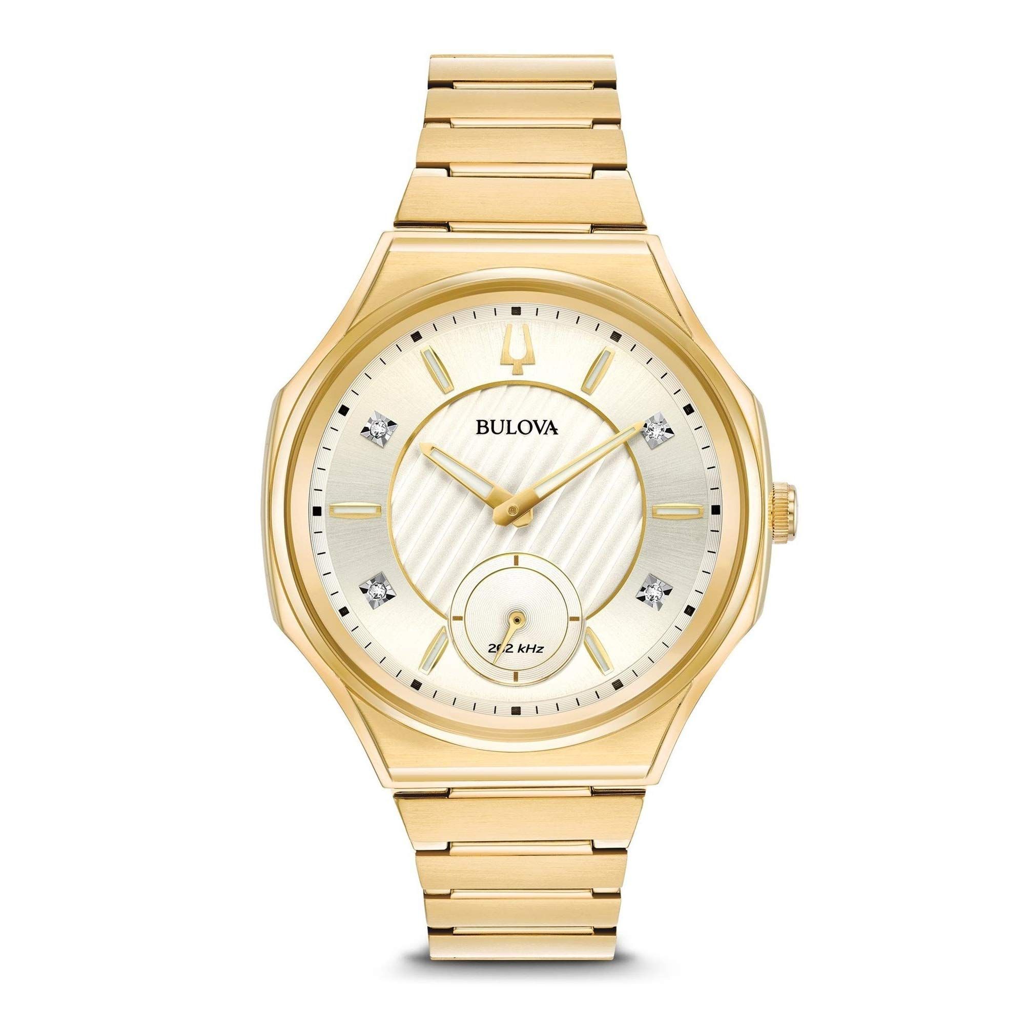 Bulova 97P136 - Horloge - RVS - Goudkleurig - 40 mm