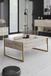 Merkloos Asir - Salontafel - Travertijn, goud - 90 x 60 x 40 cm