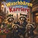 Waschbären machen Karriere: Ein Malbuch für die ganz Frechen