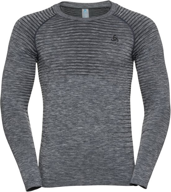 ODLO Suw Top Crew Neck L/S Performance Light Sportshirt Heren - Grey melange