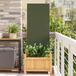 Écran de confidentialité de jardin vert olive 50 x 140 cm Acier laminé à froid