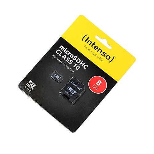 P4A 8GB geheugenkaart voor IXUS 105, microSDHC, Klasse 10, HighSpeed, met SD-adapter