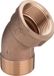 Viega Coude 45 graden, R 1/2, Rp 1/2 koper of brons model 3121, 264208