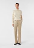 comma Pantalon beige clair