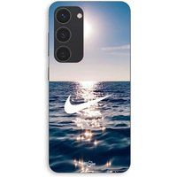 Nike Coque Pour Samsung Galaxy S23 Nike logo blanc mer solei Maniacase