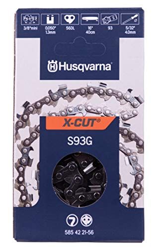 Husqvarna S93G-56 Chainsaw Chain, Orange/Grey