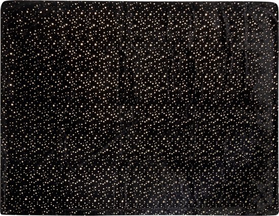 ALAZEYA - Plaid - Zwart - 150 x 200 cm - Polyester