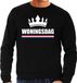 Bellatio Decorations Woningsdag Koningsdag sweater / trui zwart voor heren L