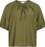 Vila T-shirt Viclo 2/4 V-neck Top - Noos 14102609 Capulet Olive Dames Maat - 38
