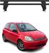 Omac Barres de toit transversales en aluminium pour Toyota Yaris I 1999-2005 – Antivol – Rainure en T – Testées City Crash – Charge max 50 kg noir