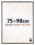 Dutch Frame Factory Fotolijst 75x98 cm - Kunststof - Zwart Mat - Easy