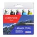 Caran d'Ache 3 primaire kleuren + zwart + wit, 21 ml.