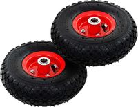 vidaXL Steekwagenwielen - 2 st - 3,00-4 - (245x82) - rubber