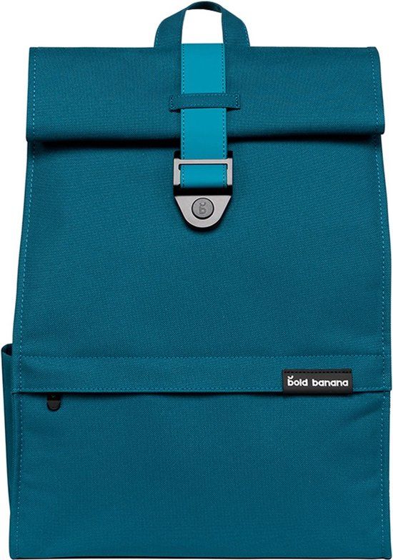 Bold Banana Roll Top Laptop Backpack 15.6 inch - Petrol