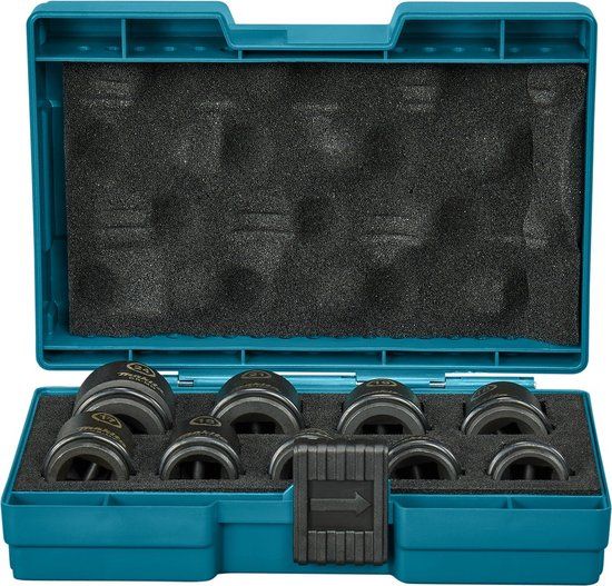 Makita Krachtdoppenset 1/2 Vierkant | kort | 9-delig - E-16564