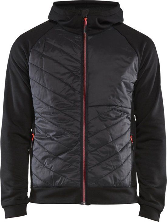 Blåkläder Hybride sweater 3463-2526 - Zwart/Rood - XXXL