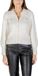 Morgan Zip Fastening Long Sleeve Cardigan with Classic Collar Wo - Beige