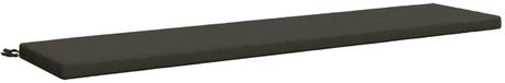 vidaXL Bankkussen SOEST 100% Polyester Antraciet 170 x 40 x 5 cm