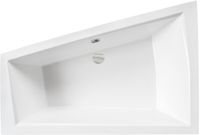 Badland INTIMA hoekbad 150 x 85 cm links wit met styropor ombouw