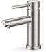 Merkloos Wastafelkraan - Wastafelmengkraan - Eengreeps - RVS 304 - Polished nickel - Badkamerkraan