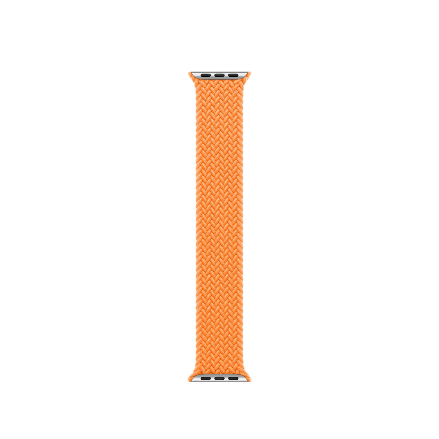 Apple Gevlochten solobandje voor de Apple Watch | 38/40/41/42 mm - Maat 1 - Bright Orange