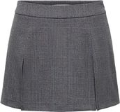Only Broek Onlelly-noon Hw Pleat Check Skort T 15383038 Dark Grey Melange/black Dames Maat - W40