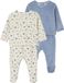 Vertbaudet 2-delige set pyjama's voor pasgeborenen in fluweel / velours