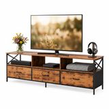 Merkloos Tv kast - 150 cm - industrieel-zwart