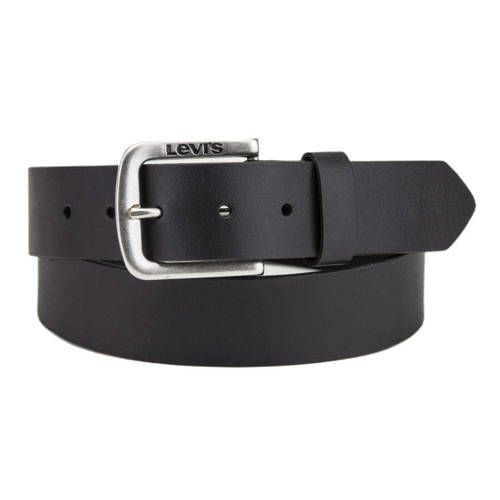 Levi's Seine leren riem - Zwart