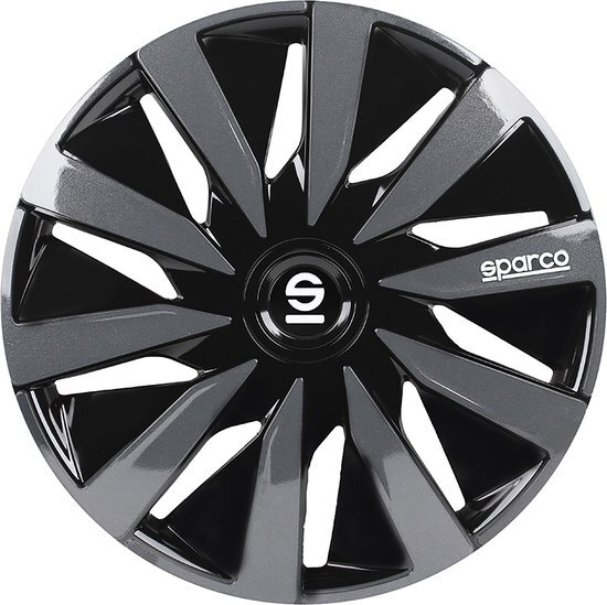 Sparco Wieldoppen 15 inch Lazio zwart/grijs