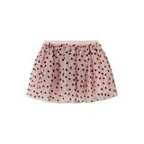 NAME IT MINI korte tule rok met hartjes - mauve
