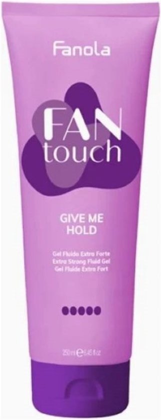 Fan Touch Give Me Hold Extra Strong Fluid Gel - Extra Siln&#253; Gel Na Vlasy 250ml