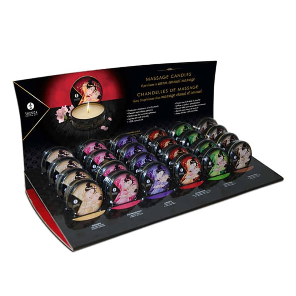 Shunga - Display Mini Massage Candles 30 ml