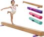 VEVOR Poutre d'équilibre Gymnastique Enfants Pliable 2,4m, Capacité de Charge 158,7 Kg Poutre de Gymnastique avec Fond Antidérapant, Poutre d'équilibre avec Sac de Transport & Noyau en Bois Pour Gymnase