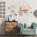 LosokaWood Décoration murale carte du monde 3D Wzór 17