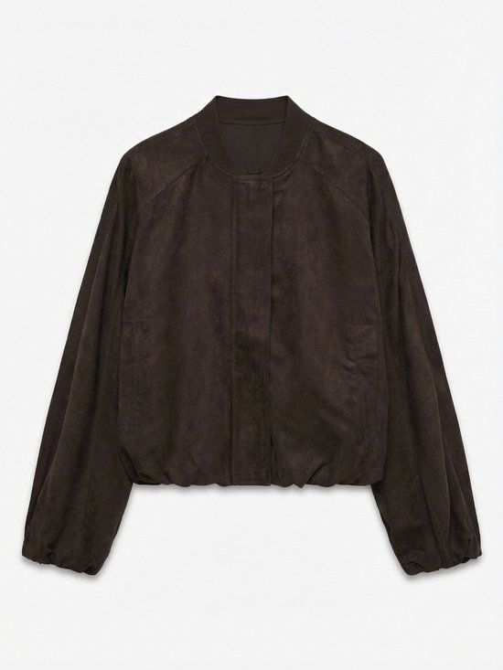 VERO MODA VMKATHY LS BOMBER WVN EXP Dames Gewatteerde Jas XL Chocolate Torte