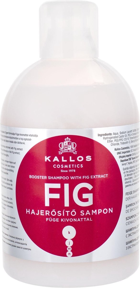 Kallos KJMN vijg shampoo ter versterking van het haar met vijgextract, 1000 ml