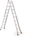 RMBO Échelle pliable extensible professionnelle 4x5 - 5,10 m - Aluminium - 150 kg