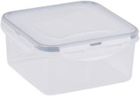 Alpina Vershoudbakjes Set 4 Stuks met Deksel - Meal Prep Bakjes - Vershoudbakje voor Vriezer en Magnetron - 4 Maten Transparant