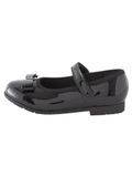 Next - Meisjes - School - Leren Mary Jane-schoenen met strik en brede pasvorm (G) - Zwart