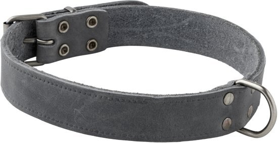 Adori Halsband Vetleder Met Print Grijs - Hondenhalsband - 25mmx55 cm grijs