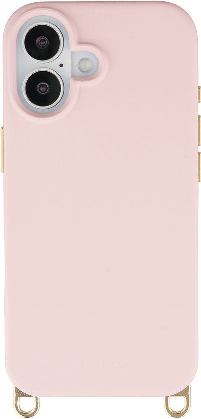 Selencia Rivièra MagSafe Backcover met afneembare haakjes voor de Apple iPhone 17 - Sorbet Pink