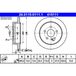 ATE Lot De 2 Disques De Frein 24.0115-0111.1 Mercedes-benz 163 421 01 12
