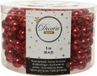 Decoris Guirlande de Noël - rouge - perles - 500 cm