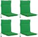 vidaXL - 4-delige hoogrugkussen GEMERT 4 pcs 100% Polyester Groen