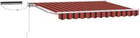 vidaXL Pare-soleil électrique à énergie solaire 2,5 x 2 m Orange